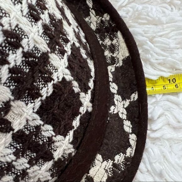 Scala Pronto brown and white fedora hat with bow NWOT - Picture 8 of 9